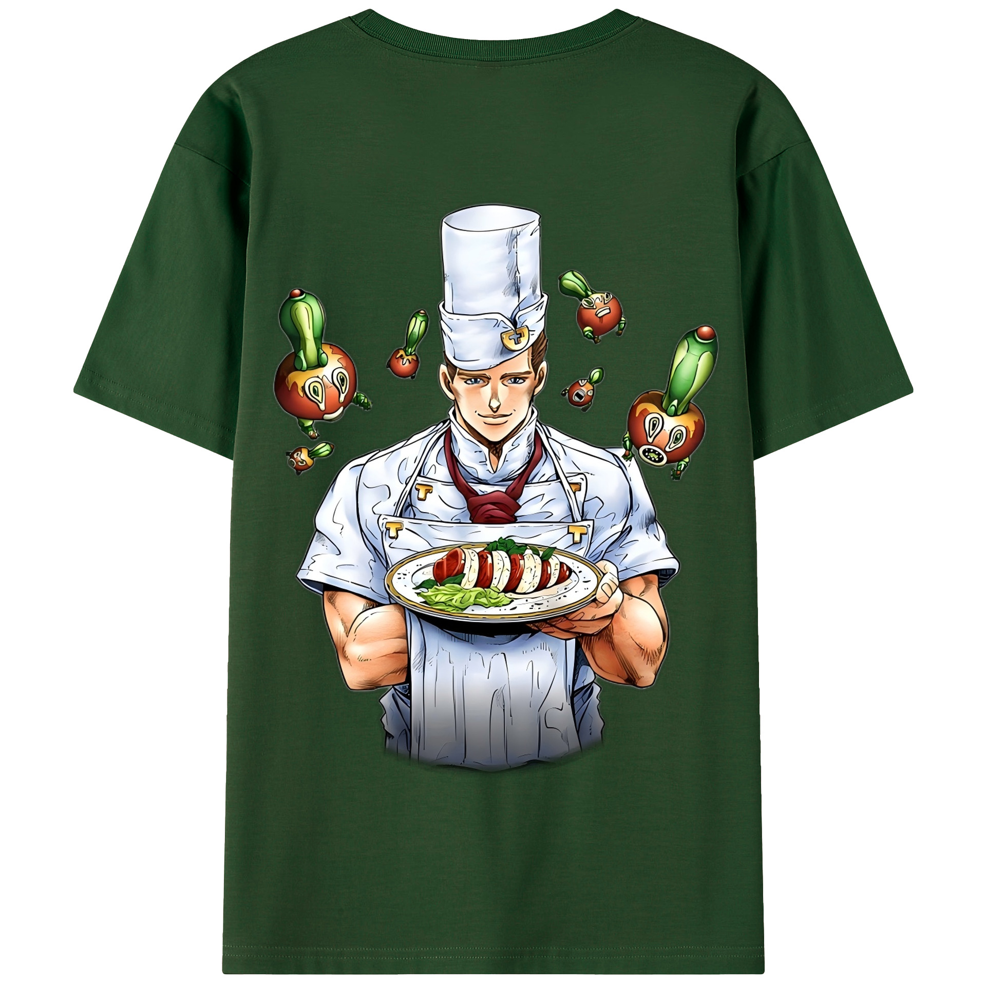 （画像用） ジョジョの奇妙な冒険 Tonio Trussardi JoJo's Bizarre Adventure トニオ?トラッサルディ 綿100％半袖Tシャツ（背面プリント）